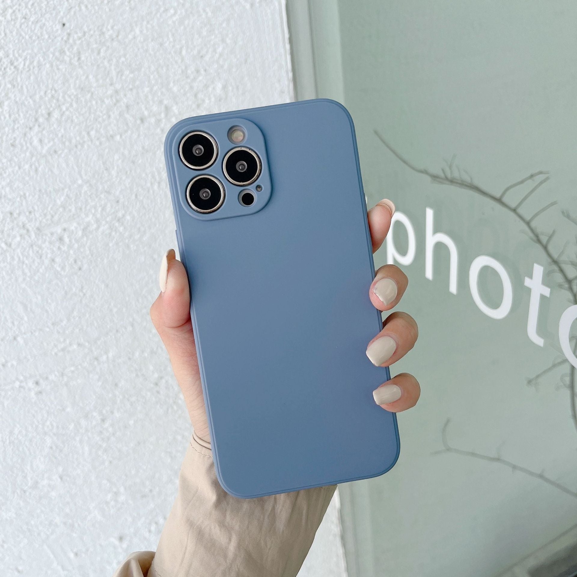 Fine trou Matte TPU Bord droit Couverture de protection