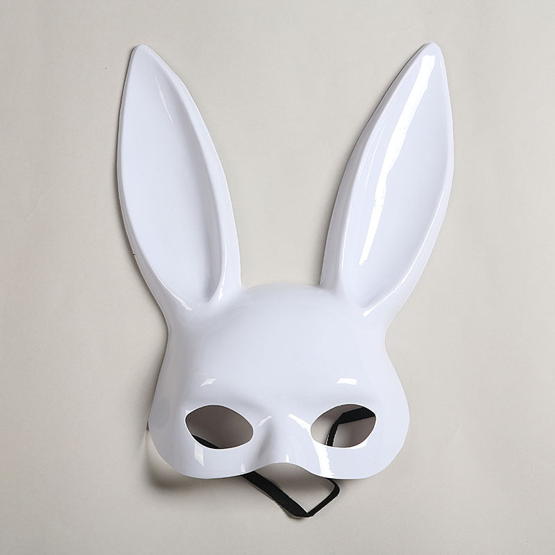 Décoration de fête Masque en peluche fille de lapin d'Halloween