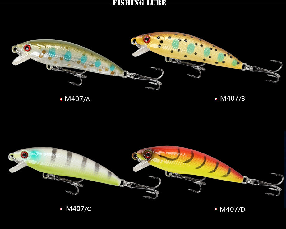 6cm57g Floating Minnow Lure Freshwater Topmouth Culter Weever Mandarin Fish Lure Simulation