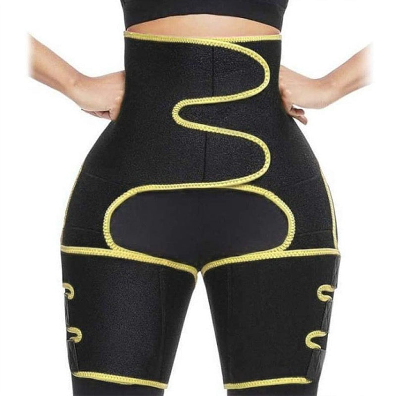 Ceinture triple en une ceinture et taille haute de taille de taille de formateur Hip Lifting Shaper Hip Zipper Ceinture