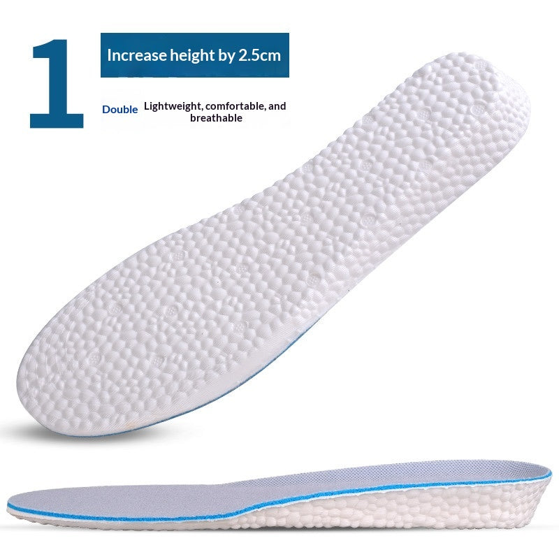 Hauteur Augmenter les semelles intérieures pour les hommes Coussin complet avec la base dure Pas d'effondrement