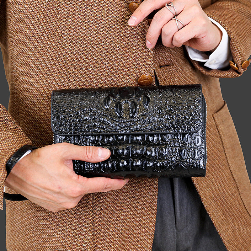 Sac de téléphone mobile à double couche pour hommes