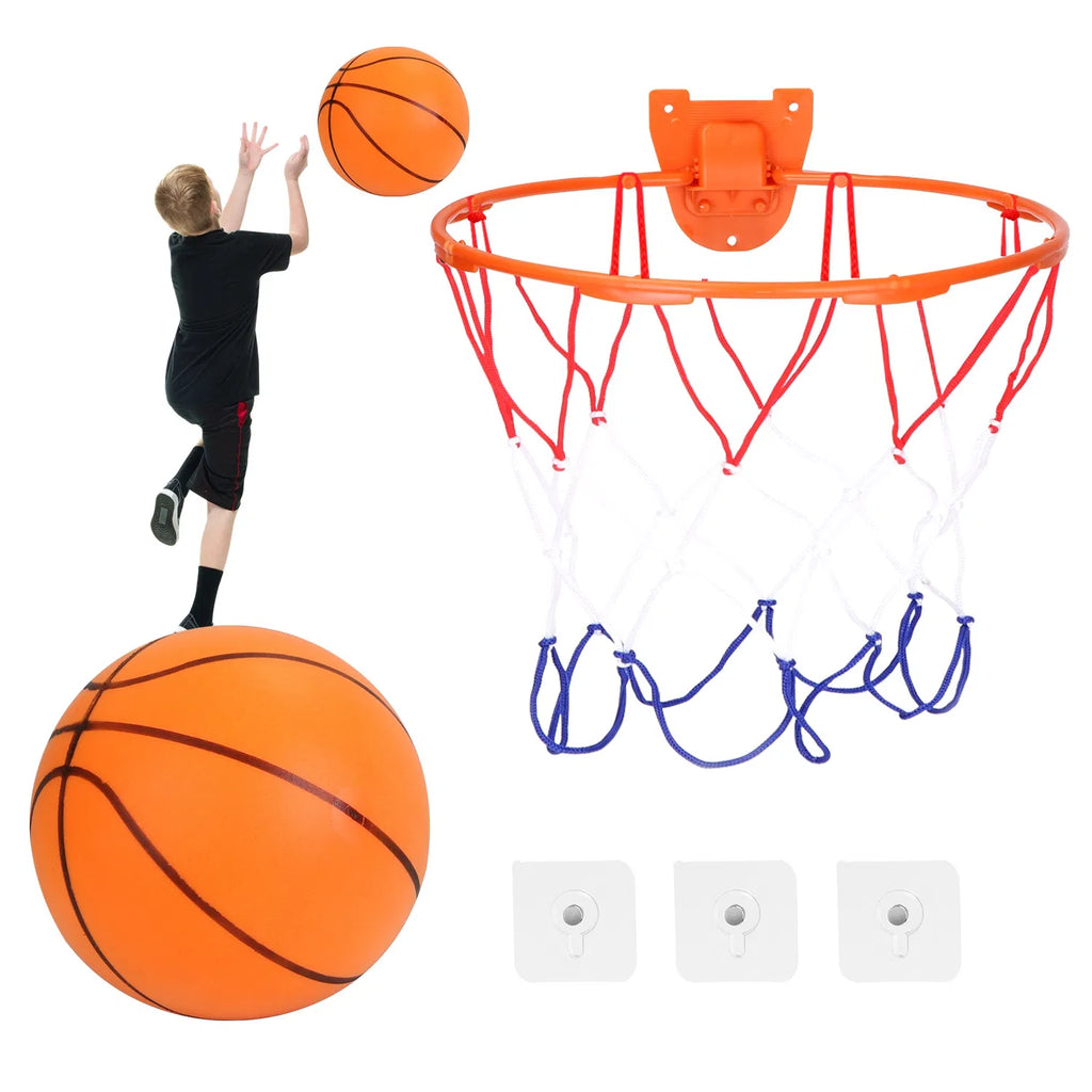 Basketball silencieux avec mousse de rotule Bouncing Basketball silencieux Foa haute densité non revêtue