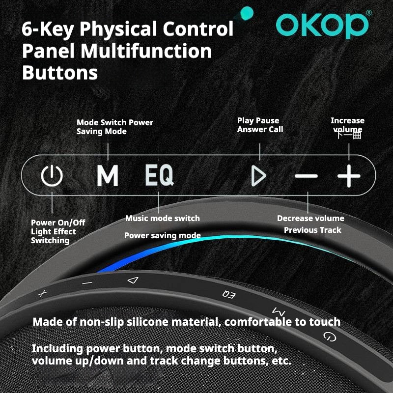 KP-8004 Haut-parleur Bluetooth120W Subwoofer haute puissance RGB Éclairage ambiant Modèle extérieur avec