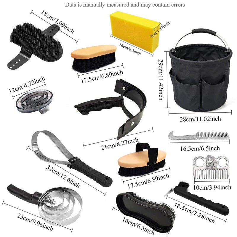 Ensemble de cheveux et de beauté avec un seau de rangement pliable