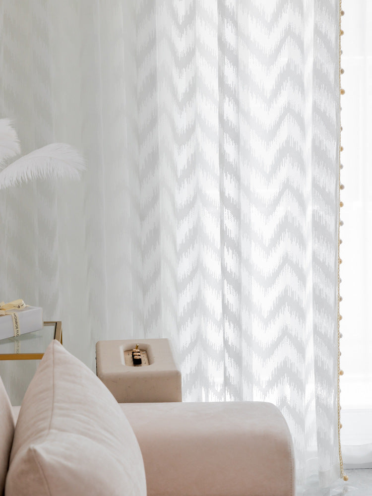 Chambre Rideau de couleur pure simple