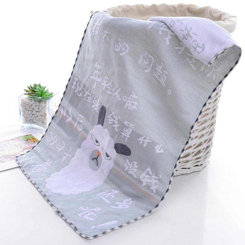 Pure cotton towel for home use, soft and highly absorbent