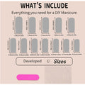 24 PCS Glitter poudre papillon ongles art