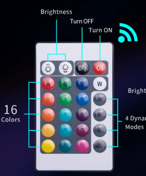 LED Waterproof Remote Control Aquarium Submersible Light