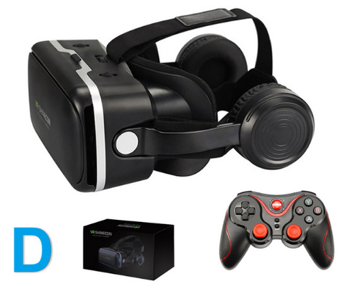 Original VR Shinecon Gafas De Realidad Virtual 120 Fov 3D Gafas Google Carton Con Auricula