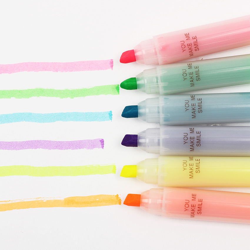 Six couleurs de surlignement
