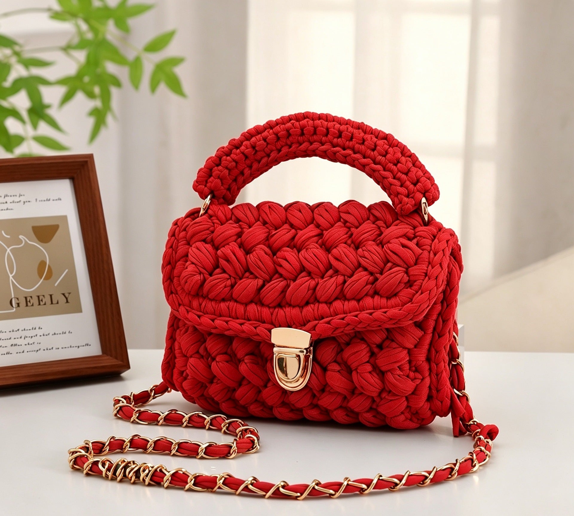 Tissé à la main Womens Tote Bag Style minimaliste