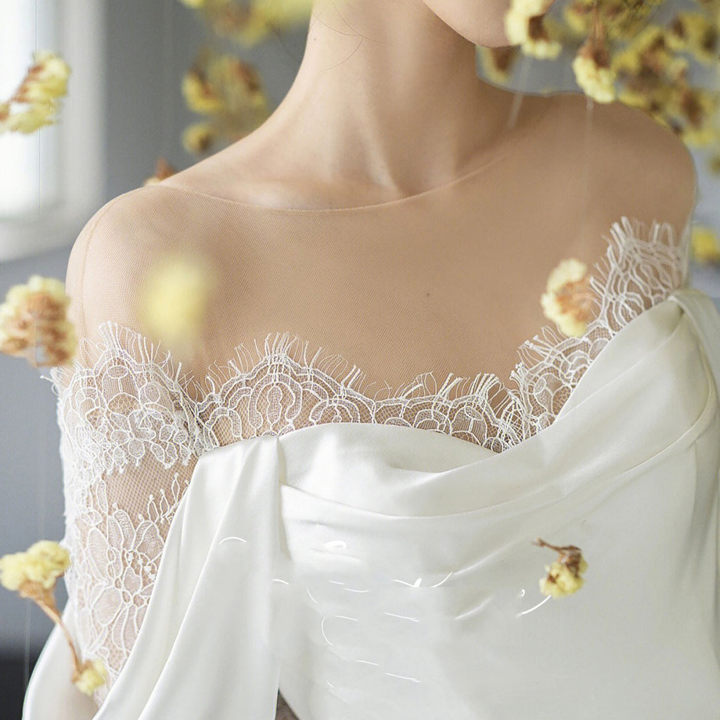 Gauze Robe Mariée Française