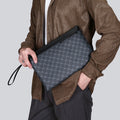 Sac en cuir retro de mode noir pour hommes