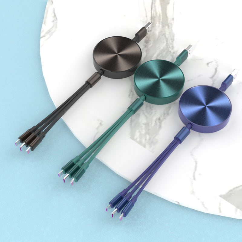 Câble 3-en-1 pour téléphone à recharge rapide