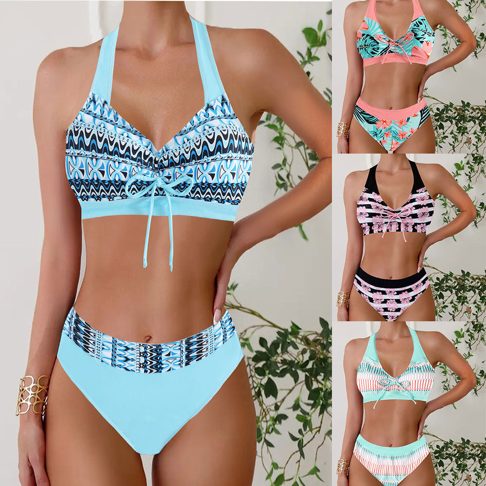 Maillot de bain Bikini mode Casual femme imprimé arrivée plus-taille