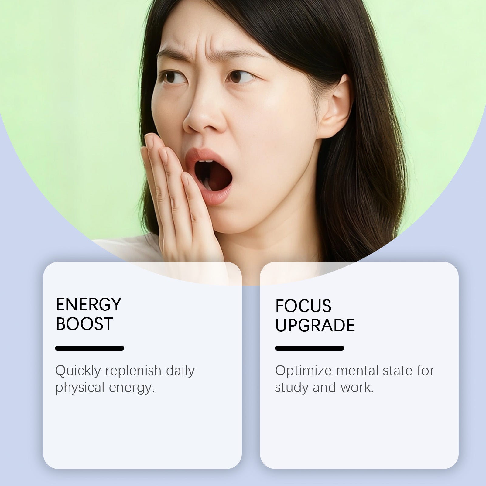GOOGEER Mental frais à dissoudre par voie orale l'énergie et le focus des comprimés