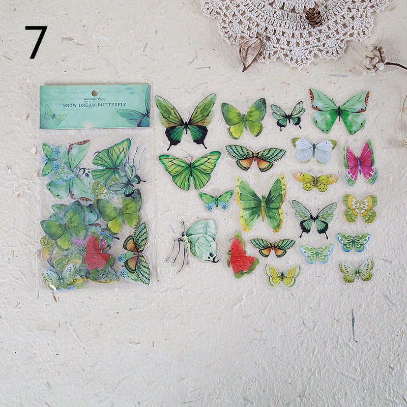 Sticker Wings Herbarium Series Handbook Material Décoration