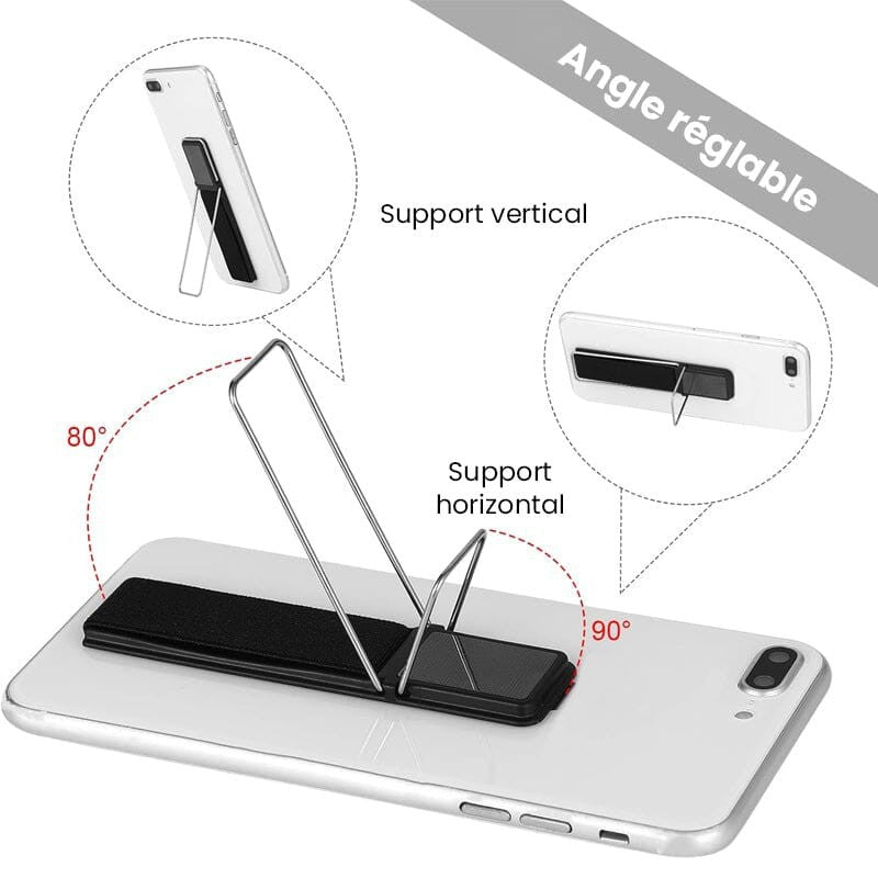 Téléphone mobile sans glissade Support horizontal et vertical