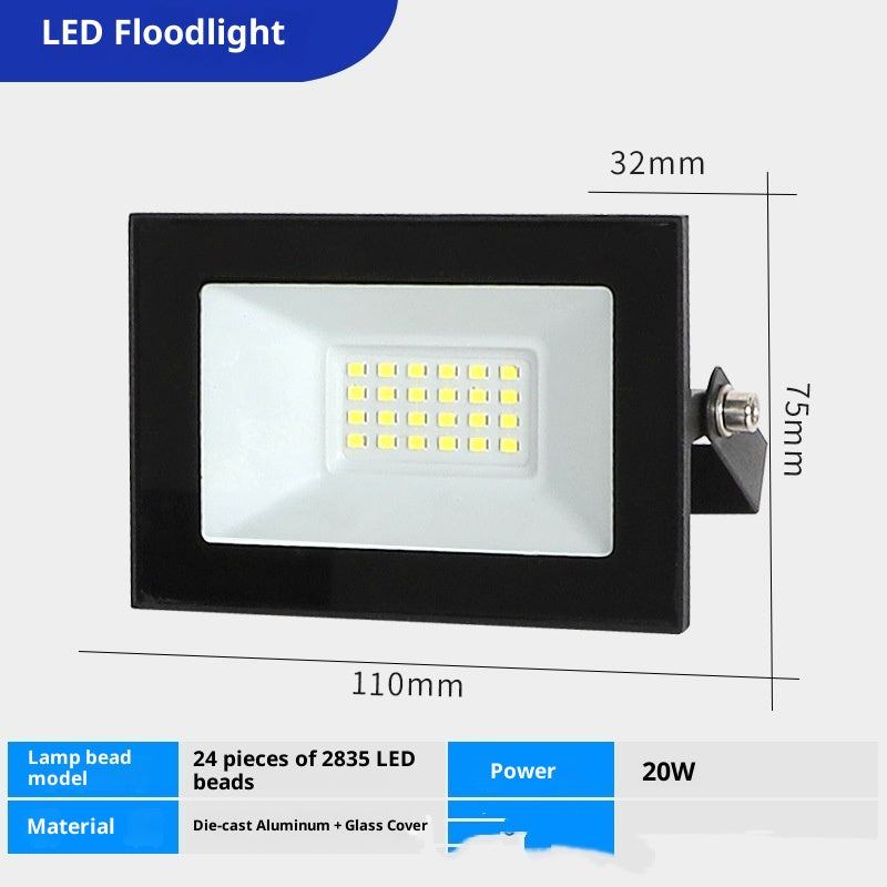 Borderless LED Projecteur extérieur étanche