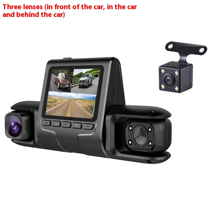 Même affichage Trois enregistrement 1080p Avant et arrière Image de renversement de voiture