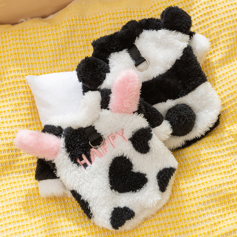 Veste de flottaison de pieds de vache mignon de chien d'hiver