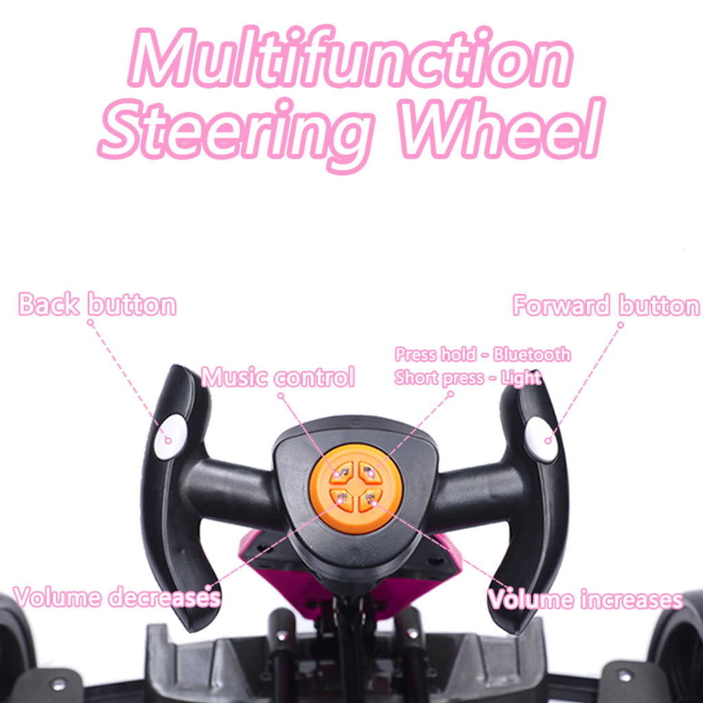 12V Pédale électrique pour enfants Go Kart