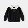 Des filles polyvalentes Lapel tricoté chemise de bas