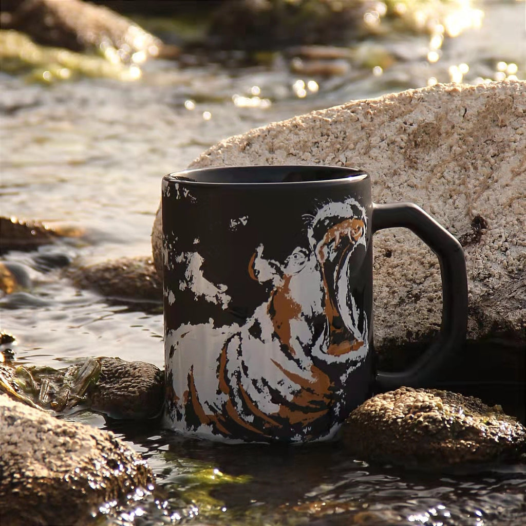 Creative Illustration personnalisée Mug Trendy Office Cup en céramique