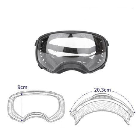 Verres pour animaux de compagnie Grand paquet de chien Protection des yeux Pluie et neige coupe-vent