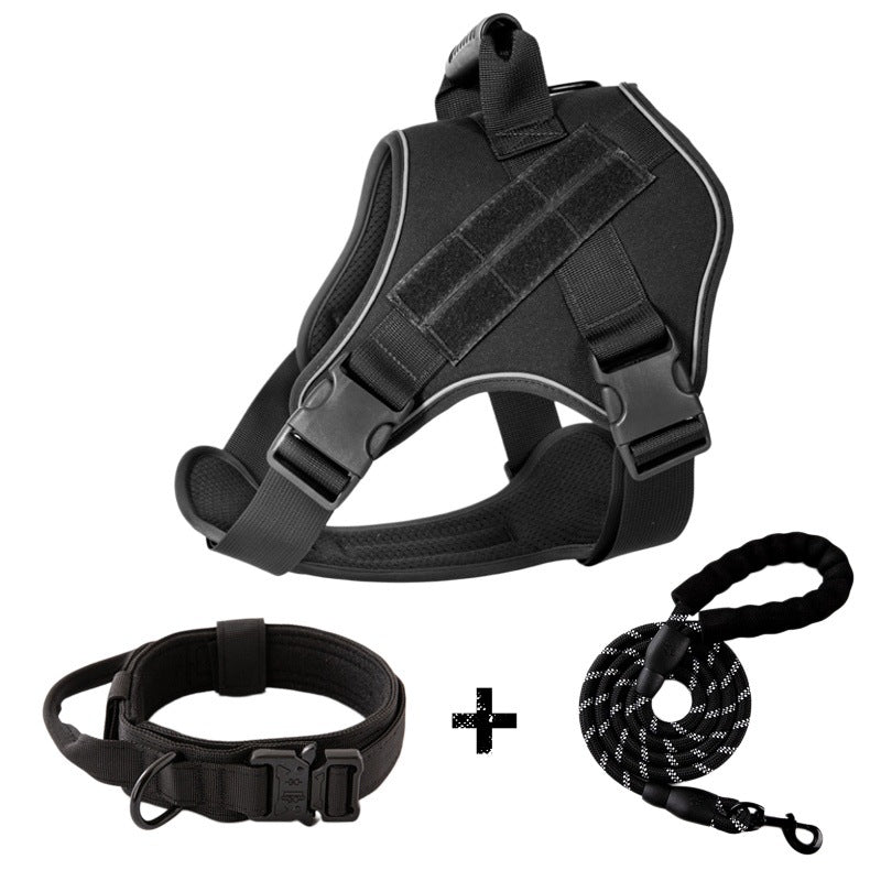 Corde de traction pour gros chiens Harnais tactique respirant