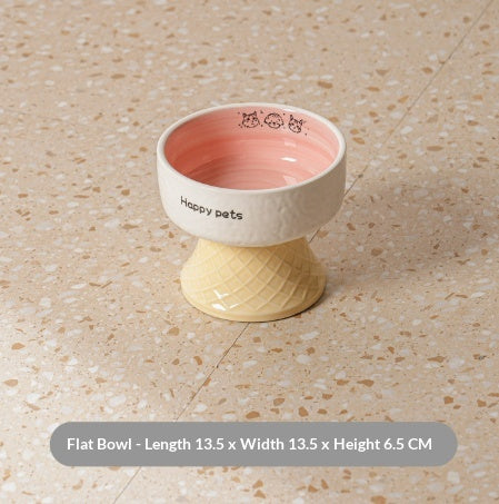 Ceramic Bowl Set Elévated Pet Bowls Food Bowl et Water Bowl pour chiens et chats