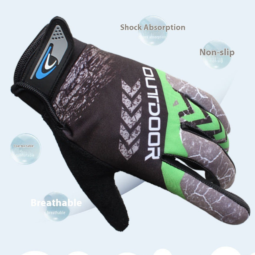 Gants d'équitation de plein doigt respirant pour hommes Protection solaire