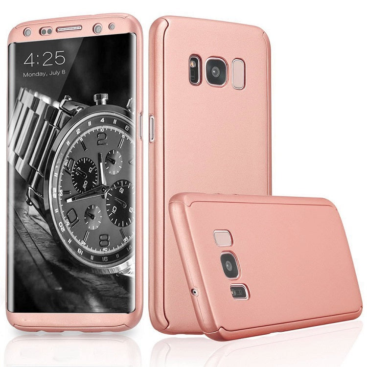 S8 All inclusive Mobile Phone Shell 360 Degree Frosted Protection PC Manche dure trempée