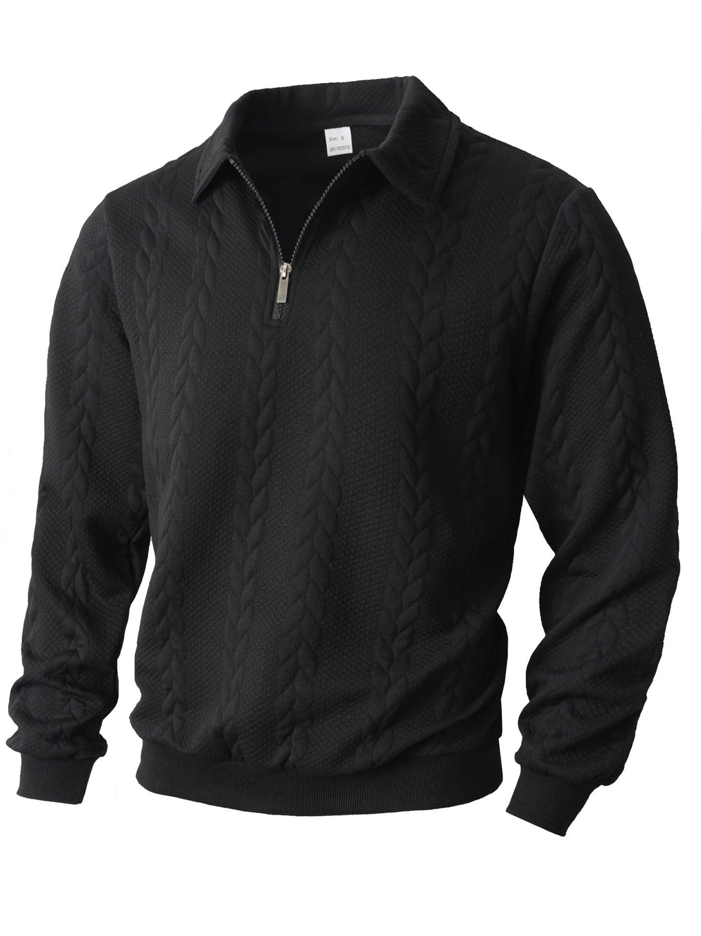 Hommes Casual Sportif Hoodie demi-zip