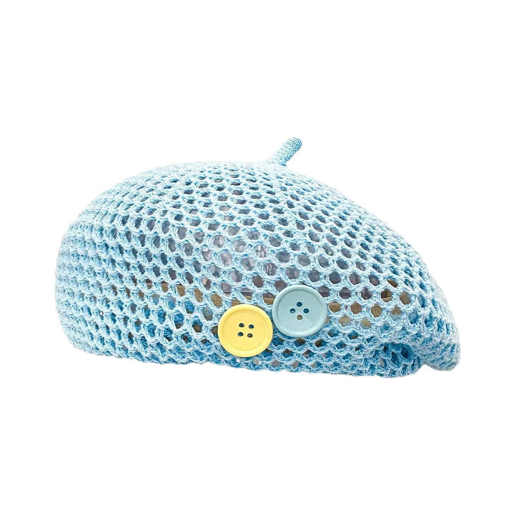 Casquette mince d'été avec petits boutons colorés