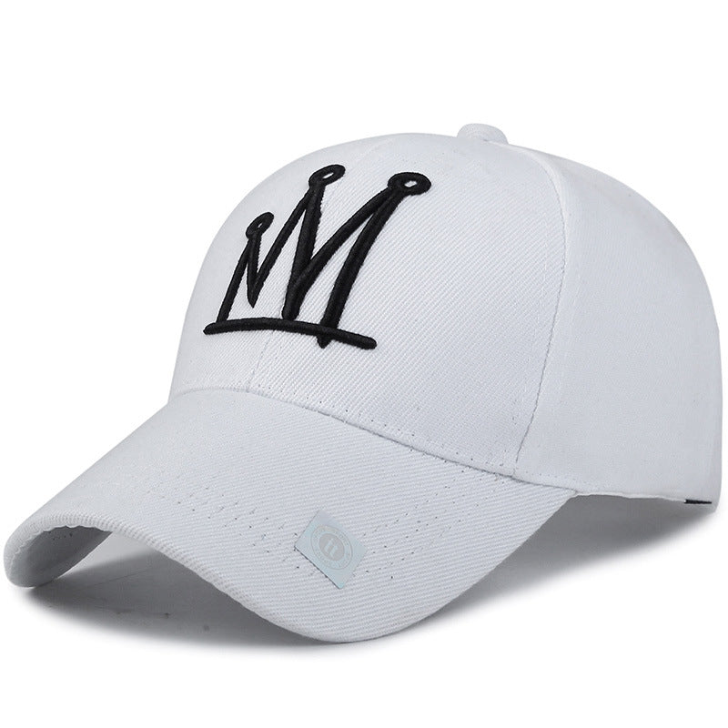 Chapeau brodé Peaked Femmes Alphabet Baseball