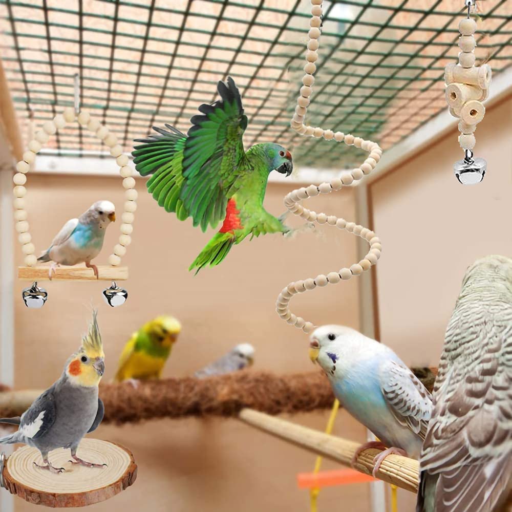 Jouets de parakeet 9 pièces & Jouets de Budgie