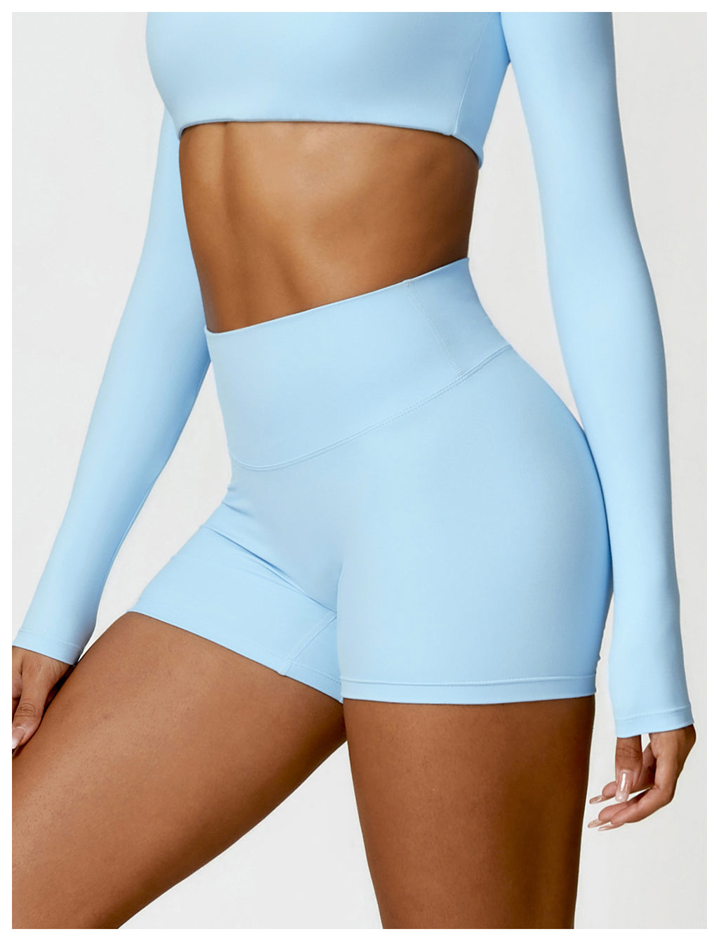 Short de yoga haute taille Belly Contracting Peach Hip Lifting Sport Short