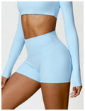 Short de yoga haute taille Belly Contracting Peach Hip Lifting Sport Short