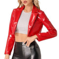 Veste européenne et américaine court moto Midriff Outfit Coat