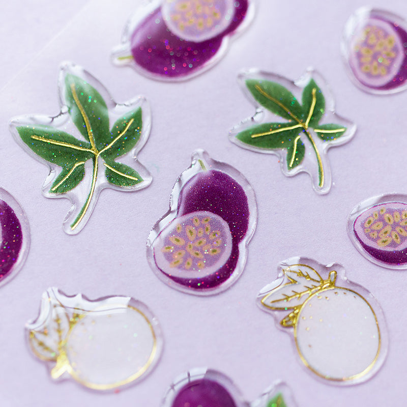 Autocollant de bronzage mignon de fruits diy
