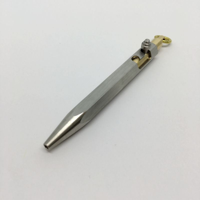 Stylo en laiton inoxydable à six faces