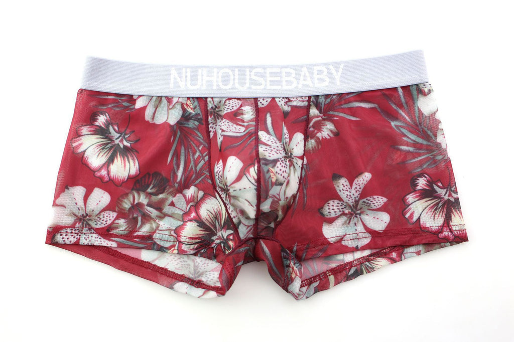 Sous-vêtements Hommes Sexy Boxer Personnalité Mesh Imprimé Short