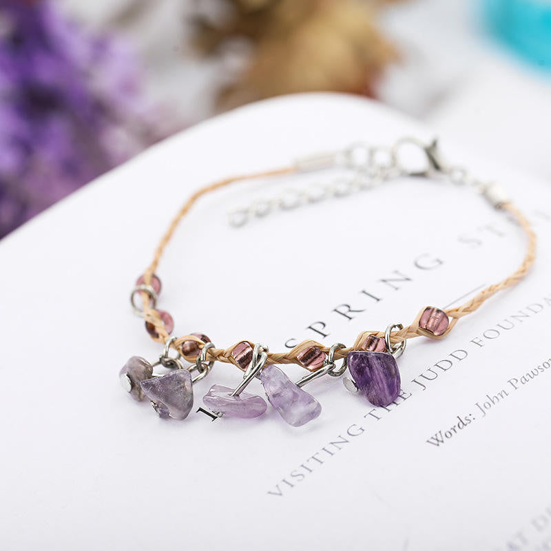 Bracelet de galets de Raffia
