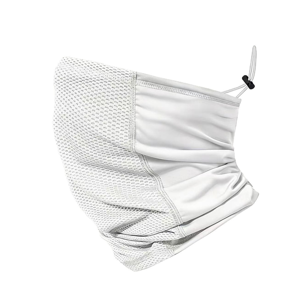 Masque visage en boucle d'oreille respirant en soie de glace