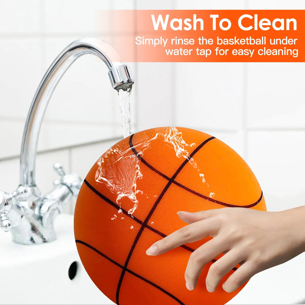 Basketball silencieux avec mousse de rotule Bouncing Basketball silencieux Foa haute densité non revêtue