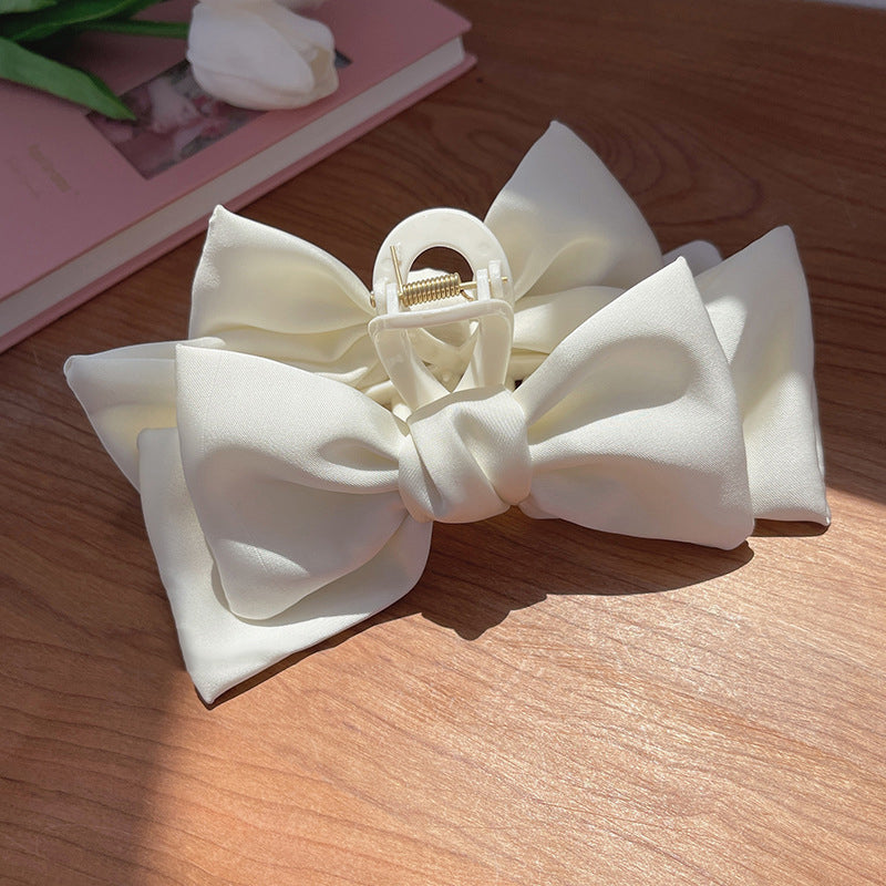 Poignée de cheveux de couleur uni XL Bow Ribbon