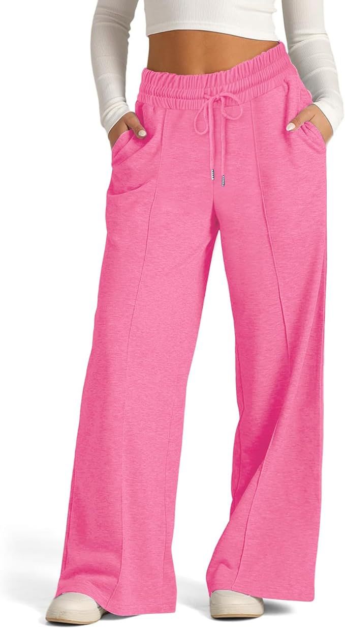 Printemps et été Style européen et américain Pure Couleur Casual Large-Leg String Elasti