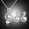 Perle de mode deux ensembles de bijoux de mariage mariée simple et élégant ensemble de bijoux Danbi